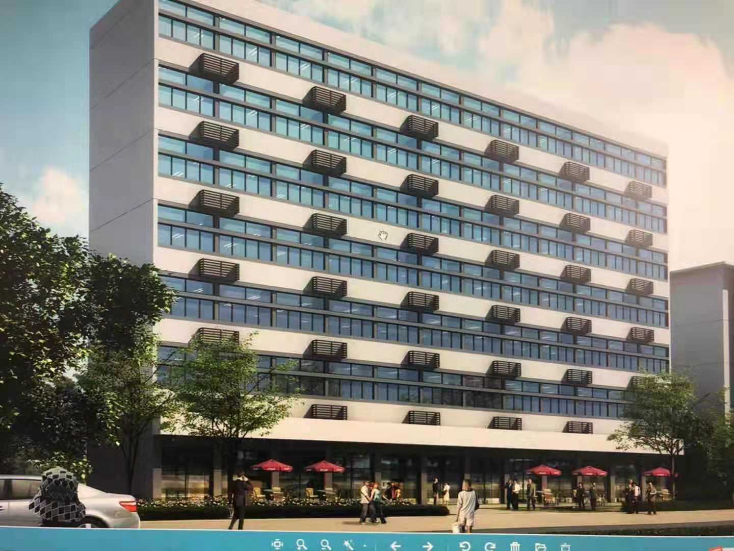 新洲区阳逻平江大道七军会接待酒店周边建筑立面整治工程